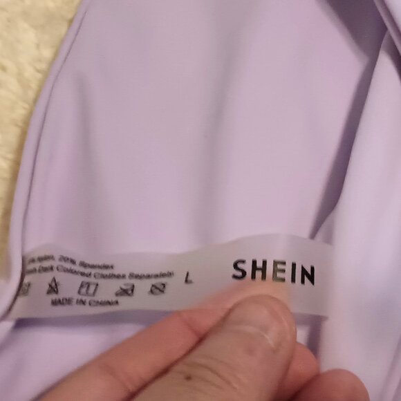 NWOT~ SHEIN 2 Piece Bikini Set Underwire Halter Triangle Bra & Hipster Bottom - Picture 10 of 12